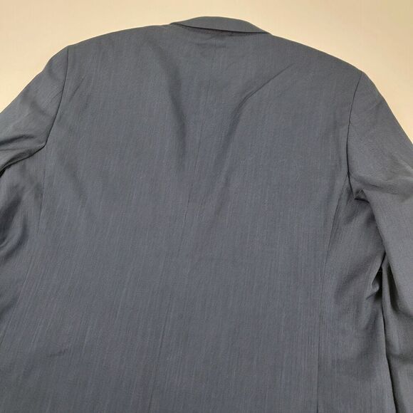 Perry Ellis Portfolio Men Navy Blue Jacket Blazer Coat Mens Sz 44L NWT Innovator - Picture 11 of 16